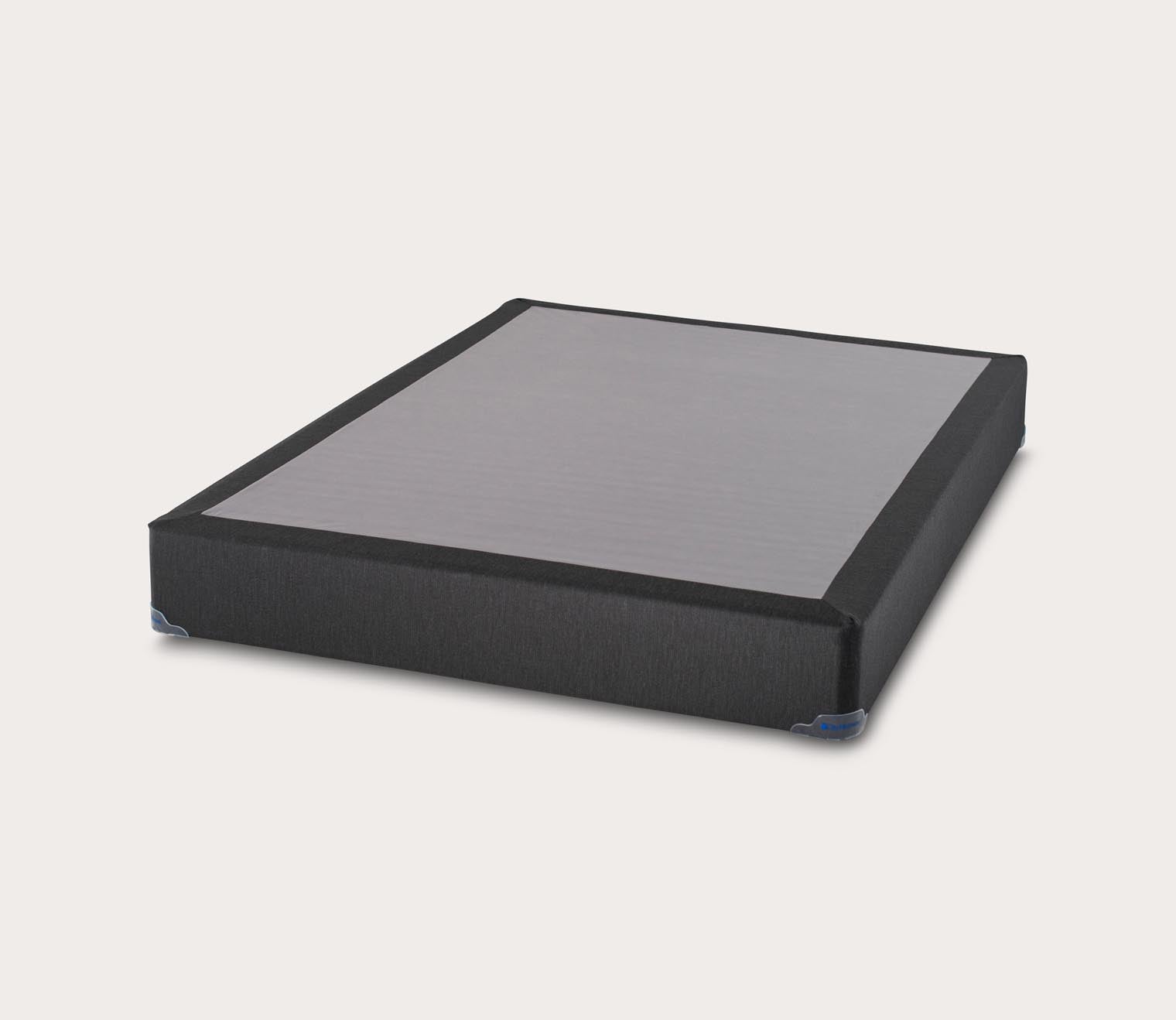 Celestial Gray Foundation by City Mattress, side angle, standard height