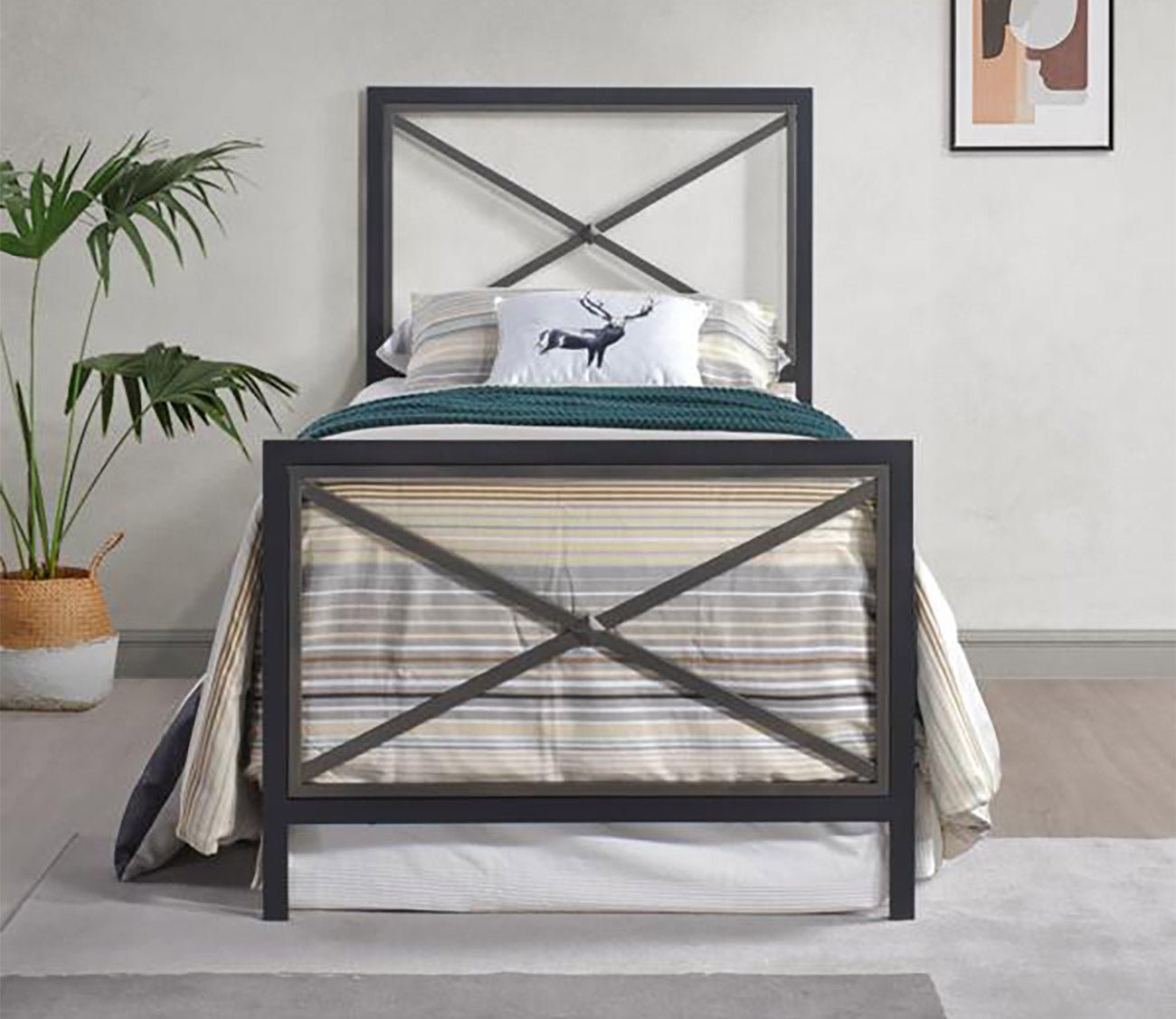 City Mattress Brody Metal Bed by City Mattress