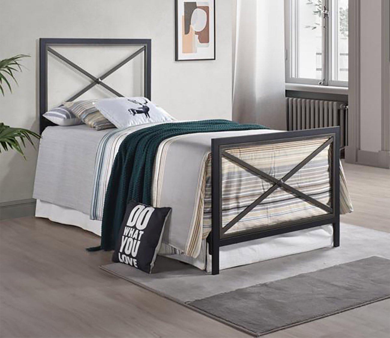 City Mattress Brody Metal Bed by City Mattress