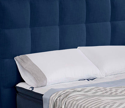 City Mattress Carmen Navy Upholstered 55" Bed by City Mattress