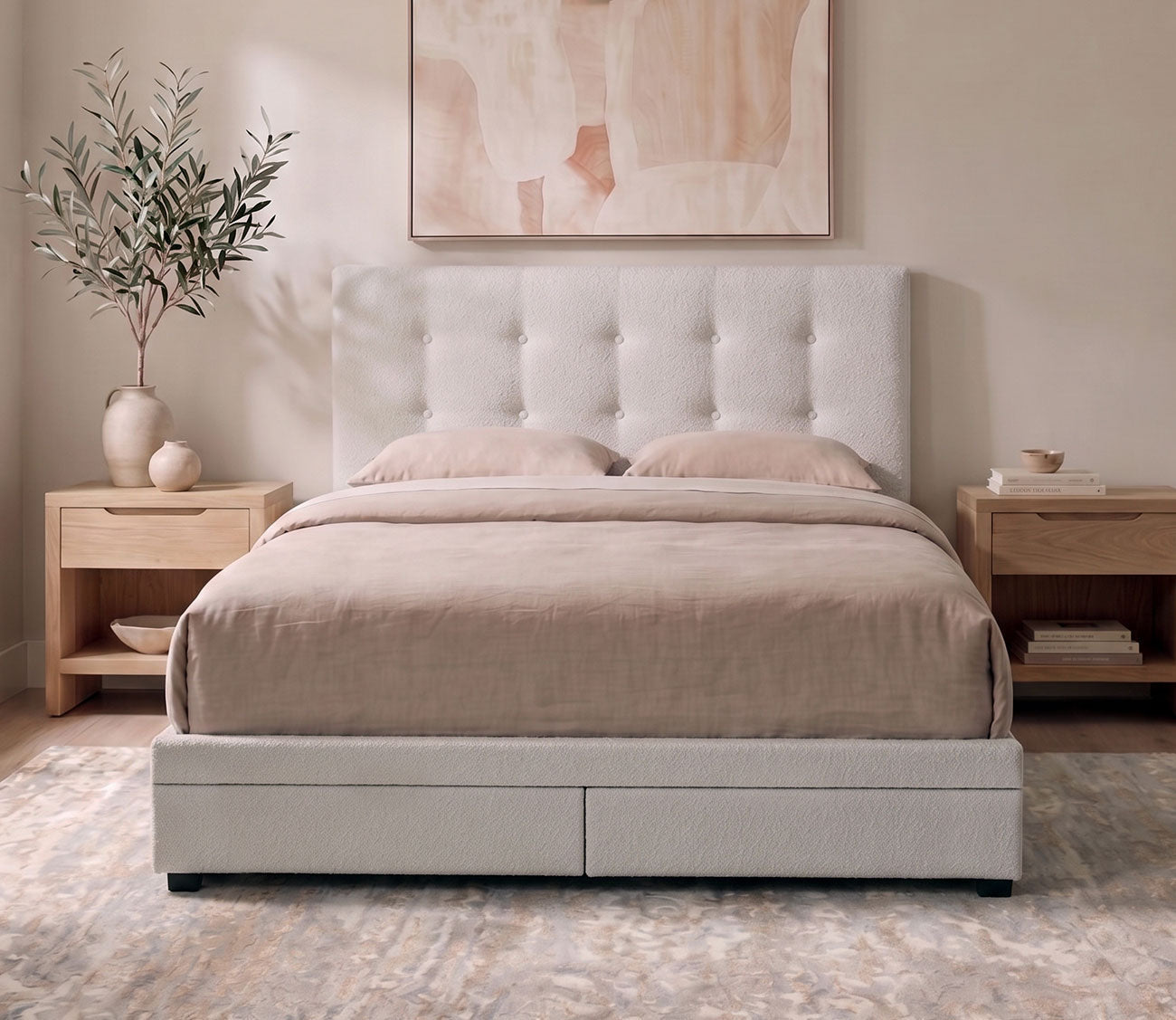 City Mattress Kemper Button Tufted Bed