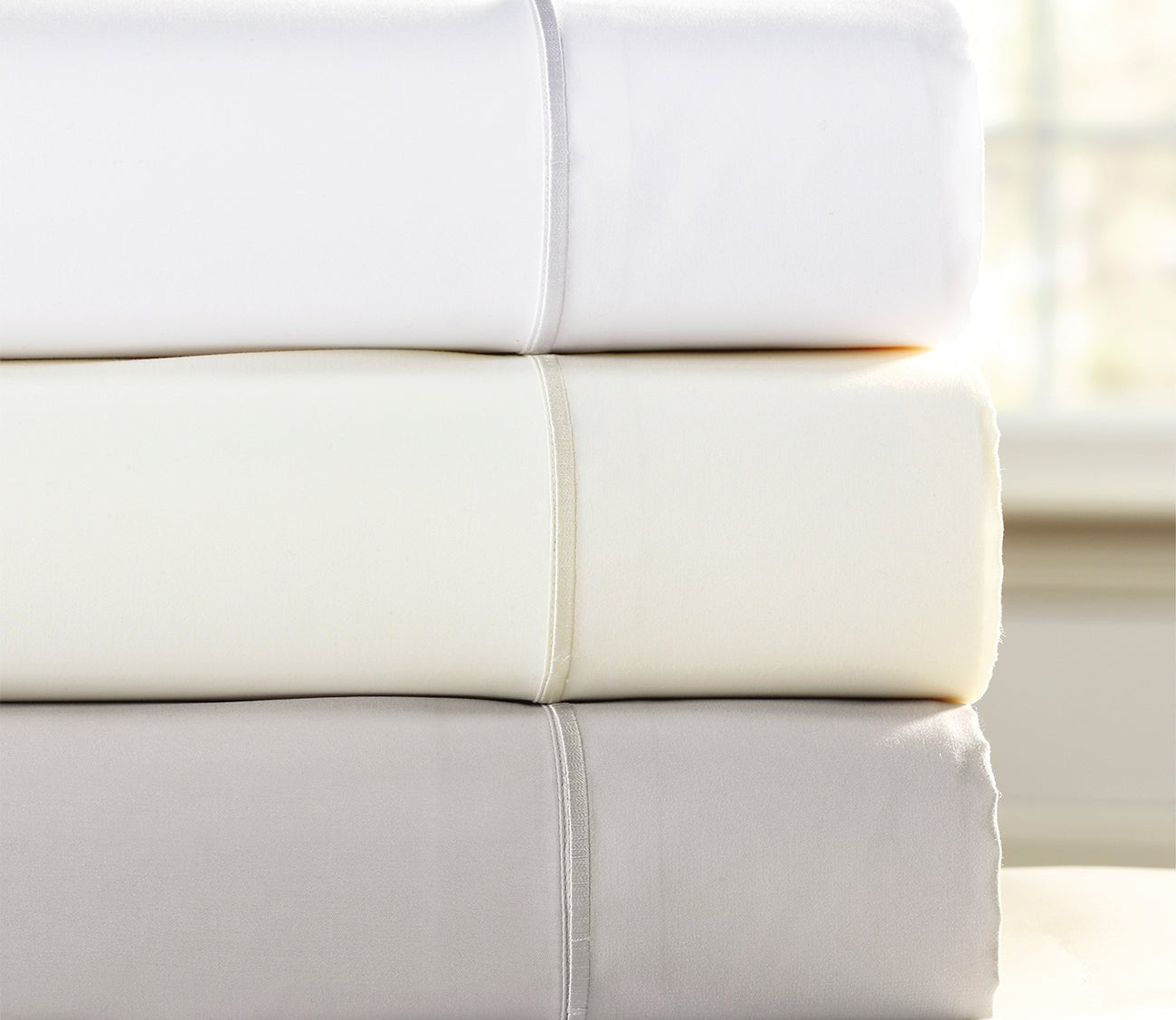 Purecare sheets included in either white, ivory or dove gray