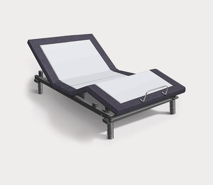 Classic Comfort Adjustable Bed Base by Cariloha, head and legs adjusted