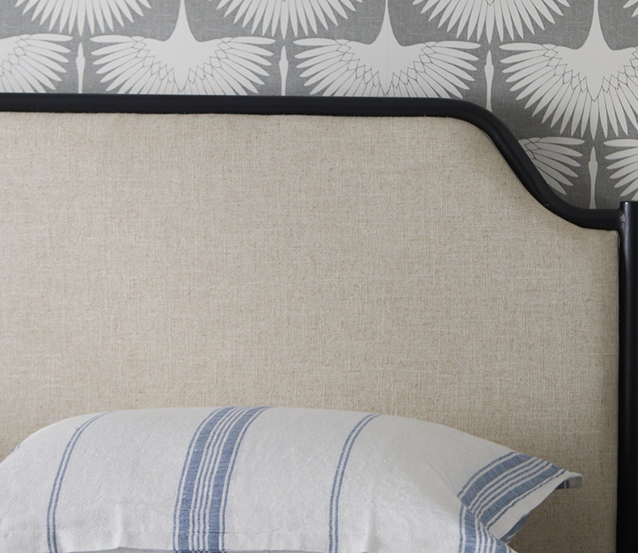 CM Home Alyssa Upholstered Metal Bed by CM Home
