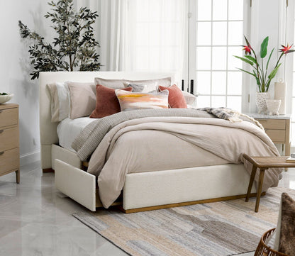 CM Home Bodhi Boucle Upholstered Storage Bed by CM Home