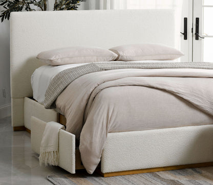 CM Home Bodhi Boucle Upholstered Storage Bed by CM Home