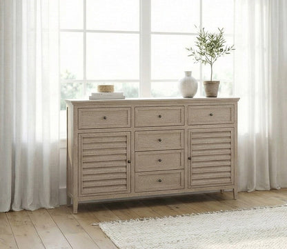 Lifestyle image of CM Home Carson Dresser in driftwood
