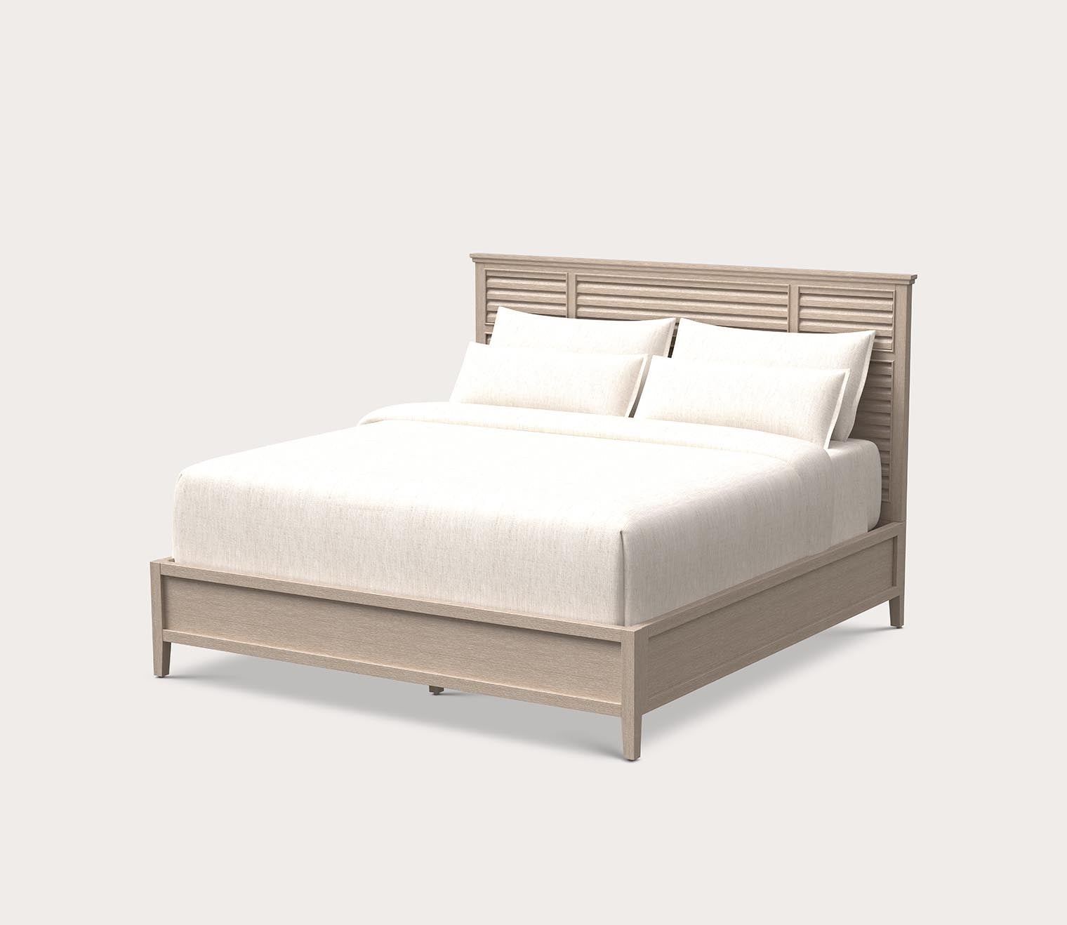 CM Home Carson Wood Bed silo in driftwood