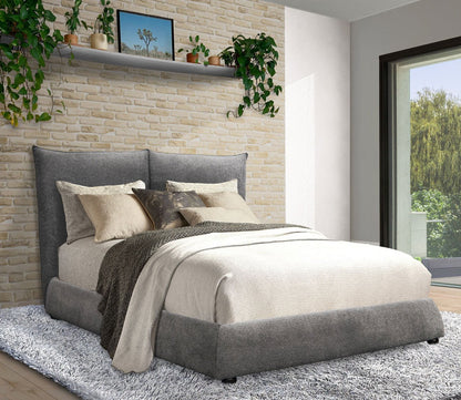 Cumulus Sherpa Fabric Upholstered Bed