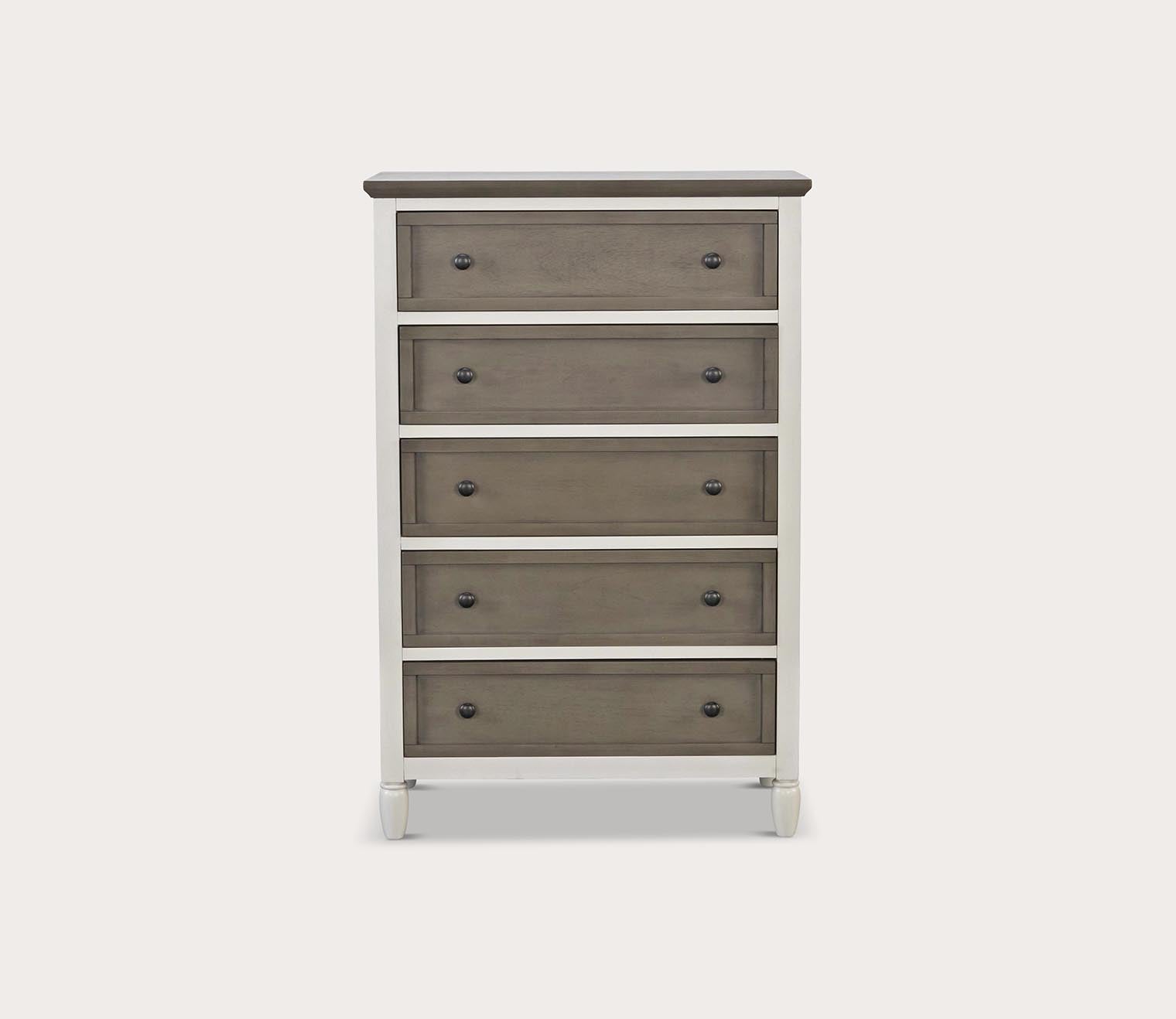 CM Home Delnoir Driftwood 5 - Drawer Dresser by CM Home