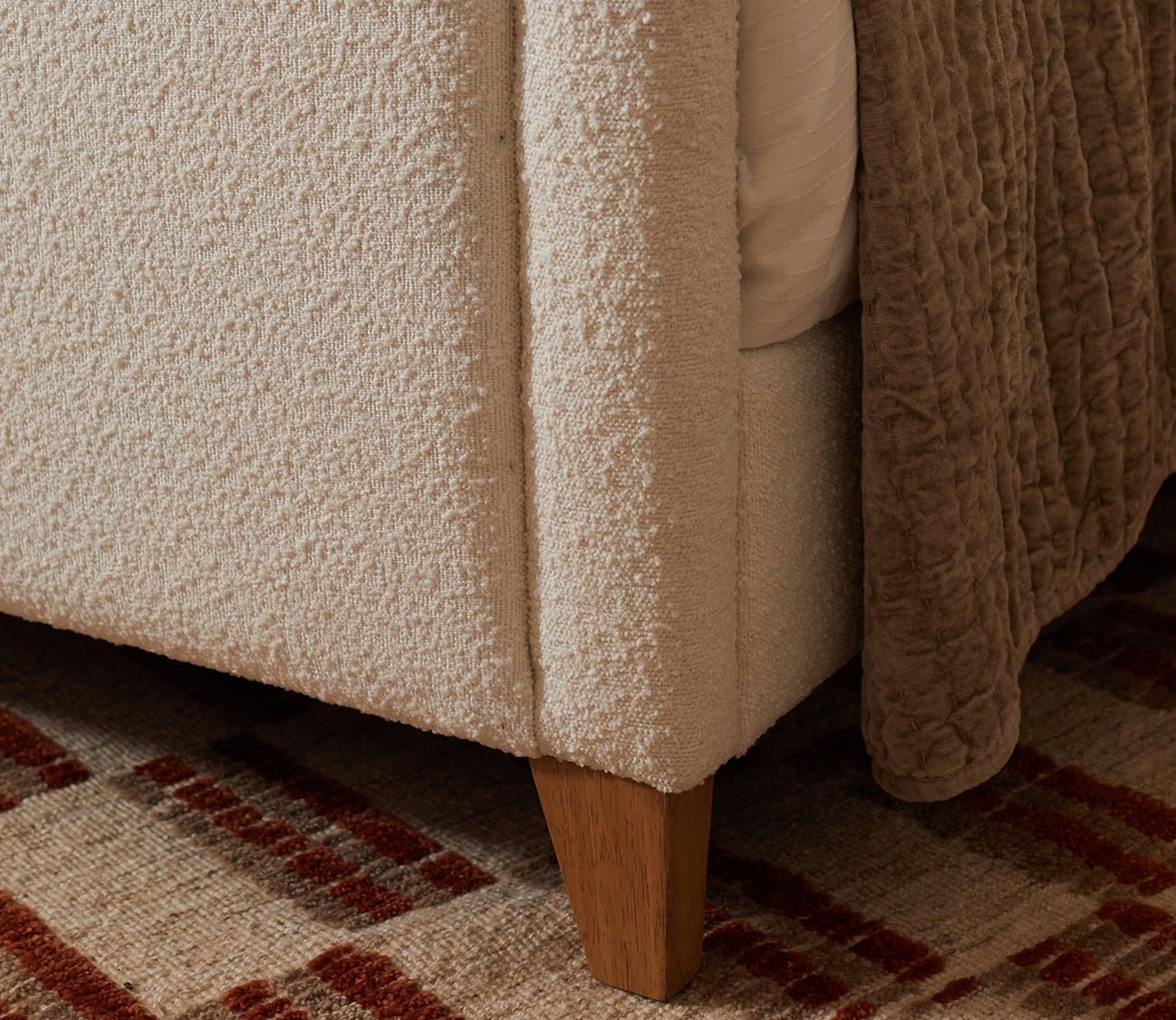 CM Home Dover Boucle Upholstered Bed by CM Home