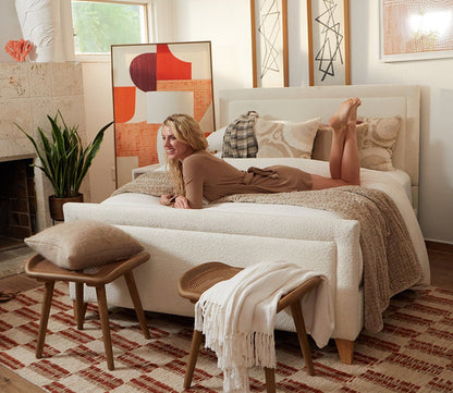 CM Home Dover Boucle Upholstered Bed by CM Home