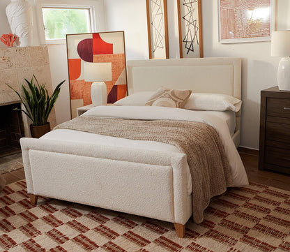 CM Home Dover Boucle Upholstered Bed by CM Home