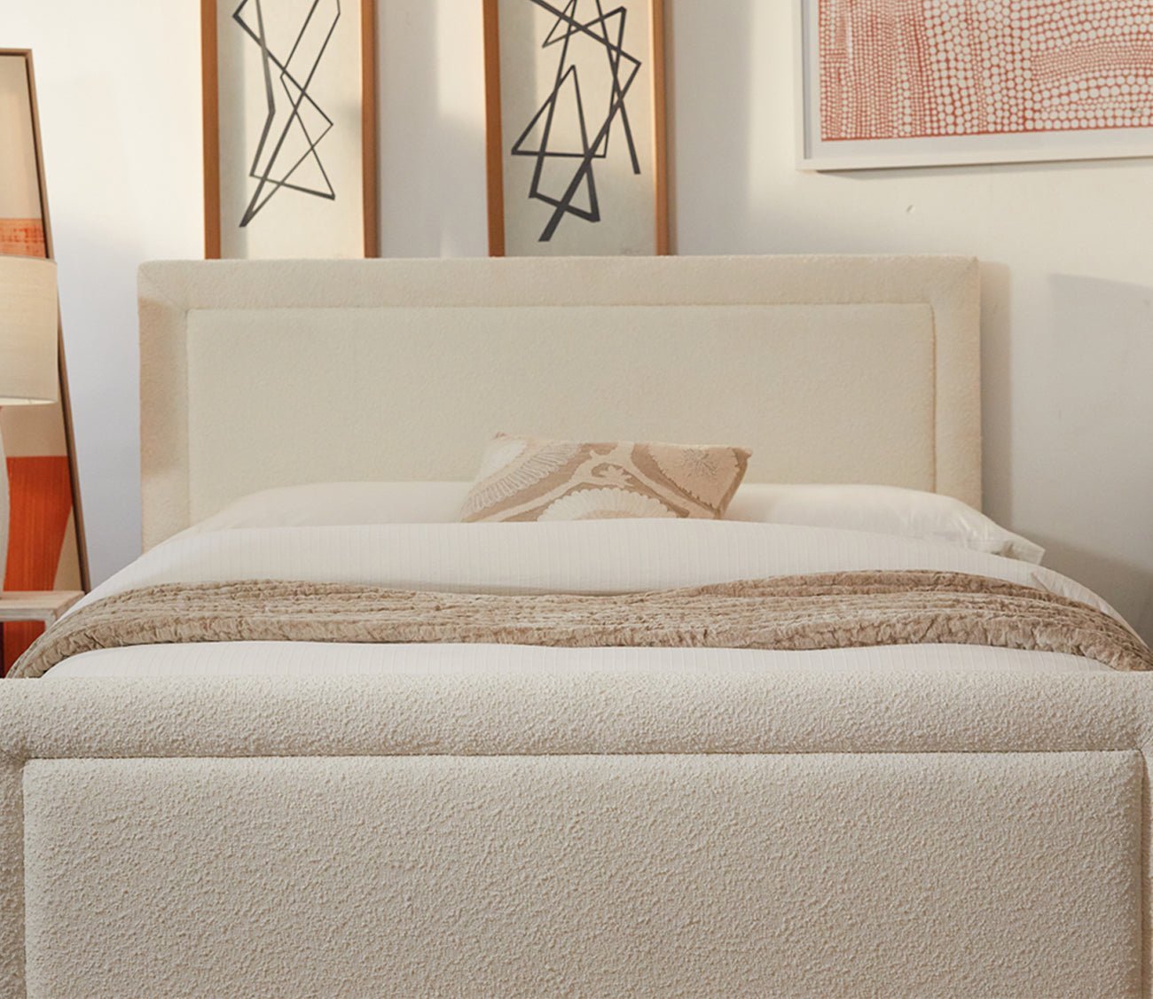 CM Home Dover Boucle Upholstered Bed by CM Home