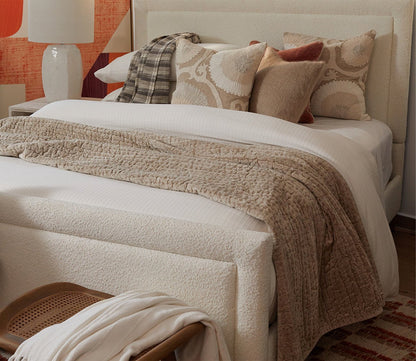 CM Home Dover Boucle Upholstered Bed by CM Home