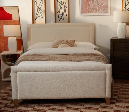 CM Home Dover Boucle Upholstered Bed by CM Home