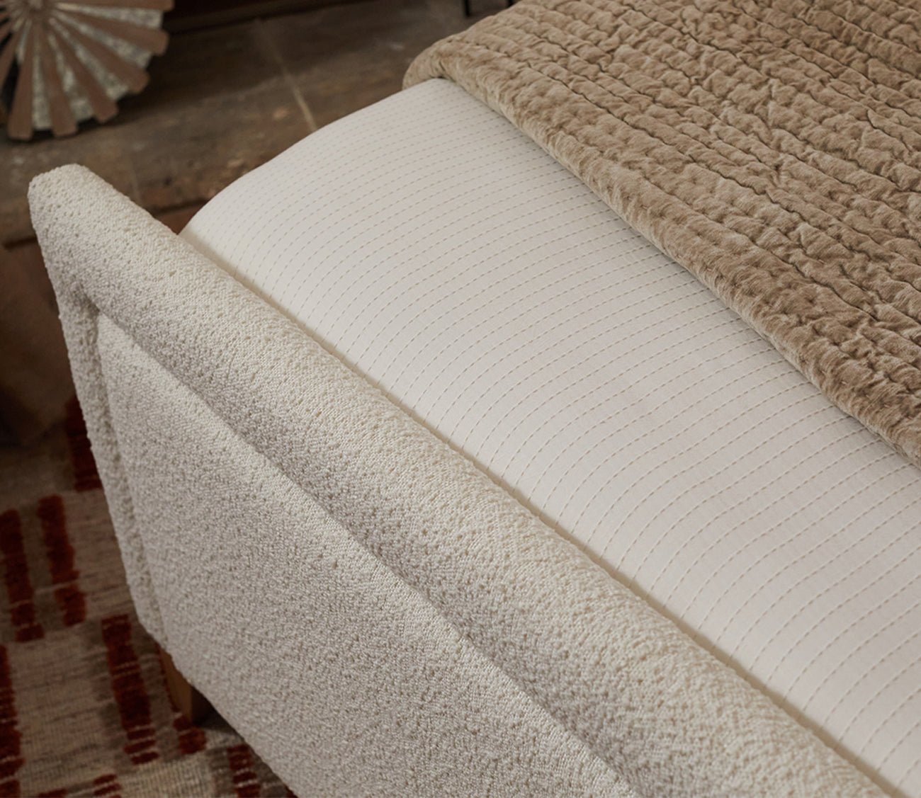 CM Home Dover Boucle Upholstered Bed by CM Home