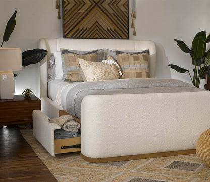 CM Home Hugo Boucle Upholstered Storage Bed by CM Home