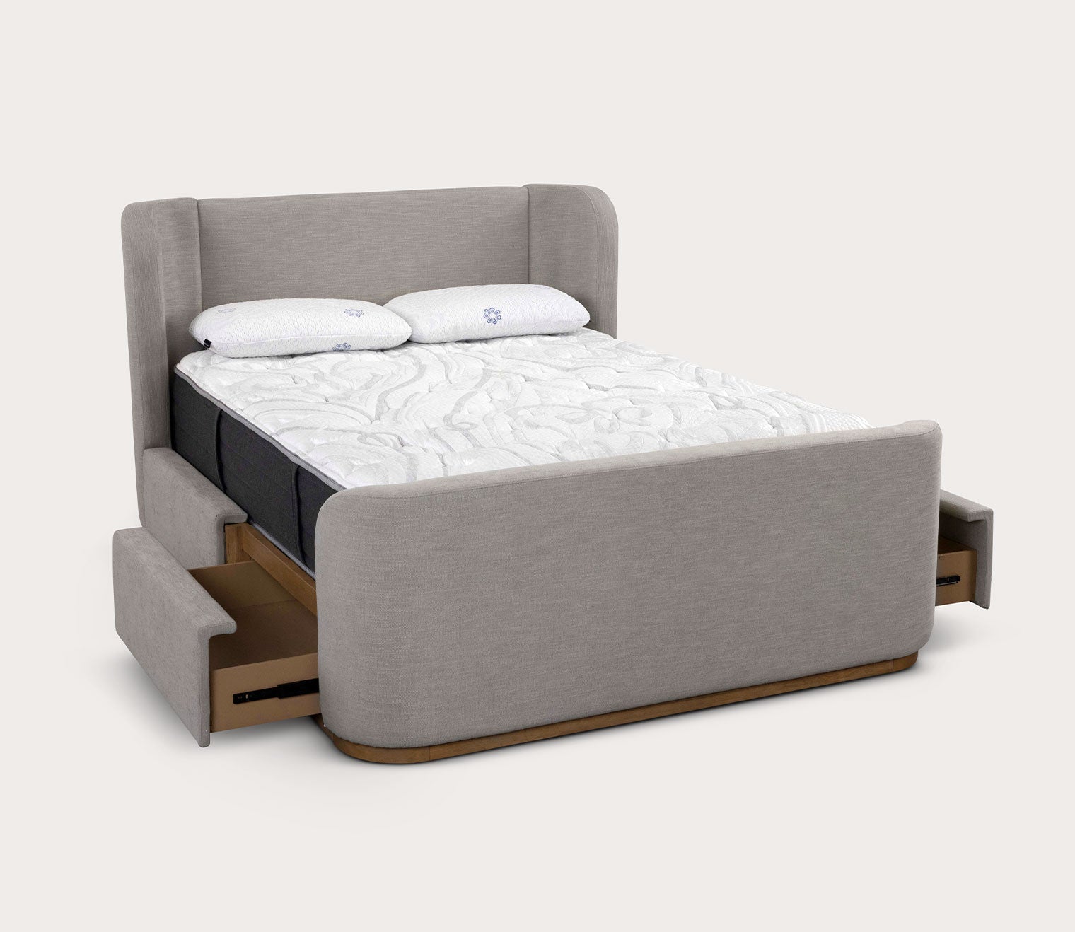 Silo image of Hugo Upholstered Storage Bed in linen upholstery