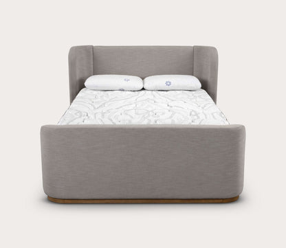 CM Home Hugo Upholstered Storage Bed  - linen option silo image head - on view
