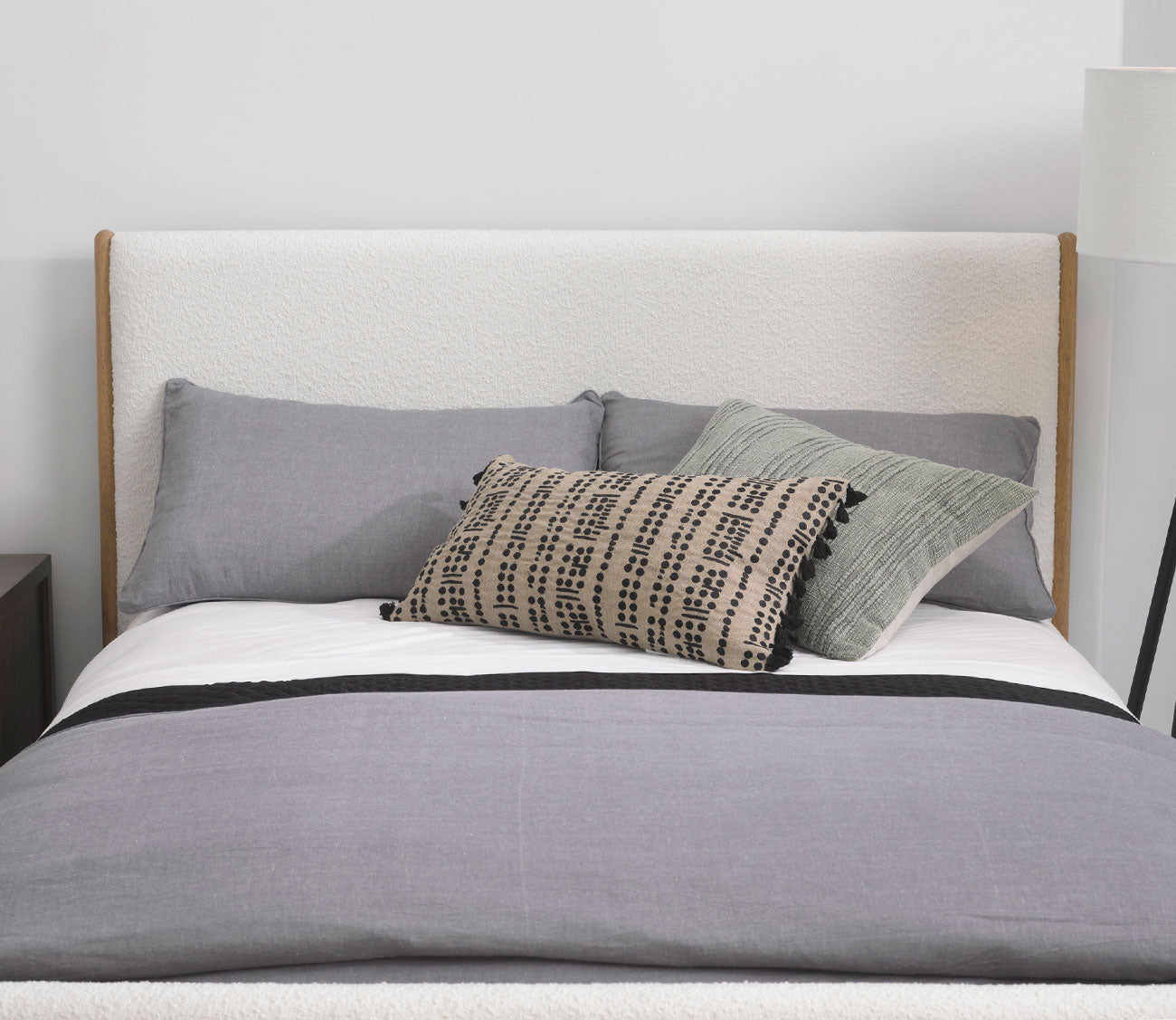 CM Home Kai Boucle Upholstered Bed by CM Home
