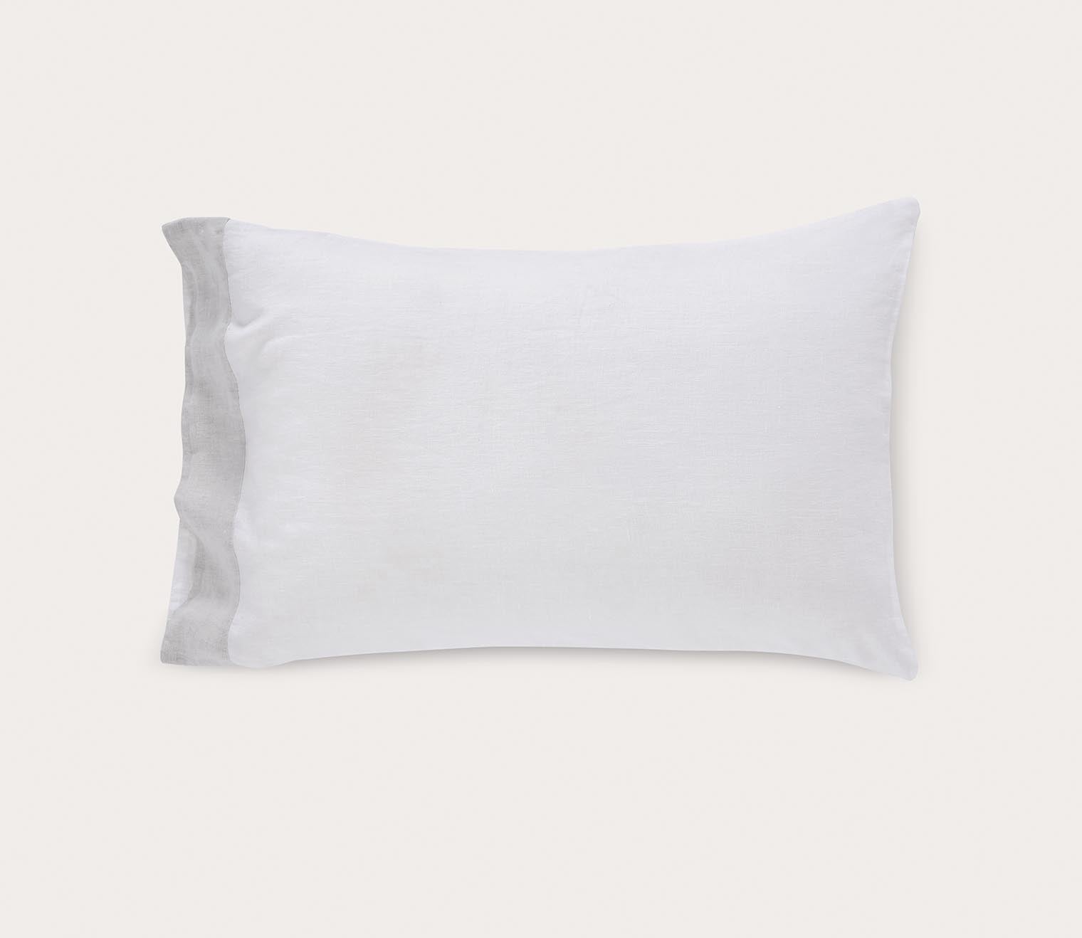 CM Home Kyoto European Flax Linen Pillowcases Set of 2 by CM Home