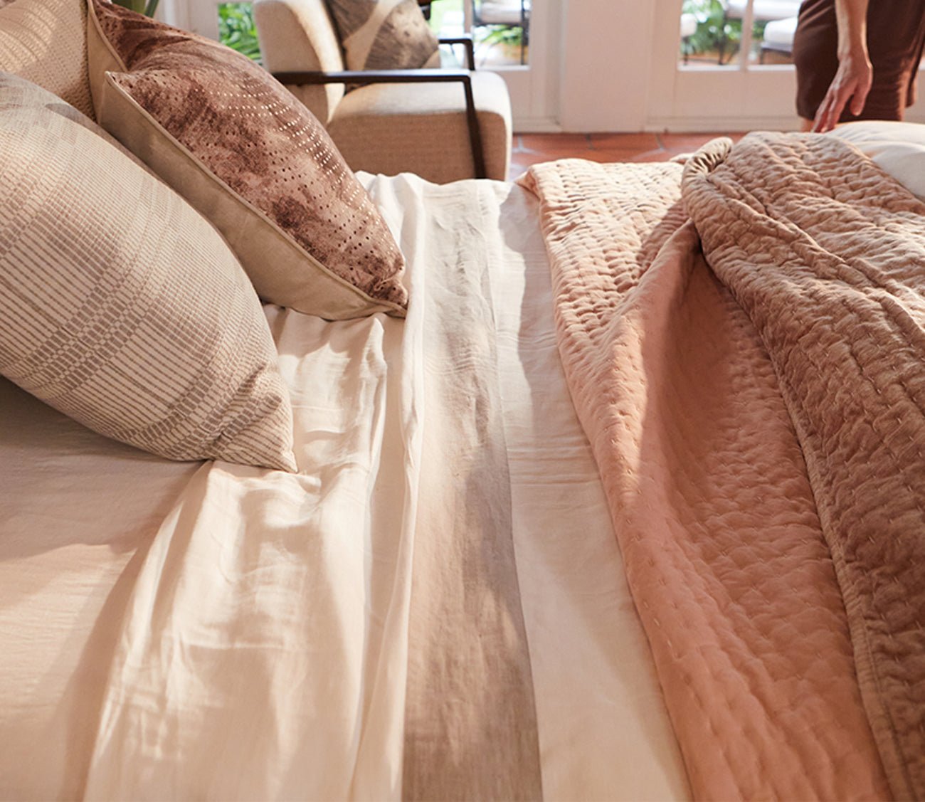 CM Home Kyoto European Flax Linen Sheet Set by CM Home