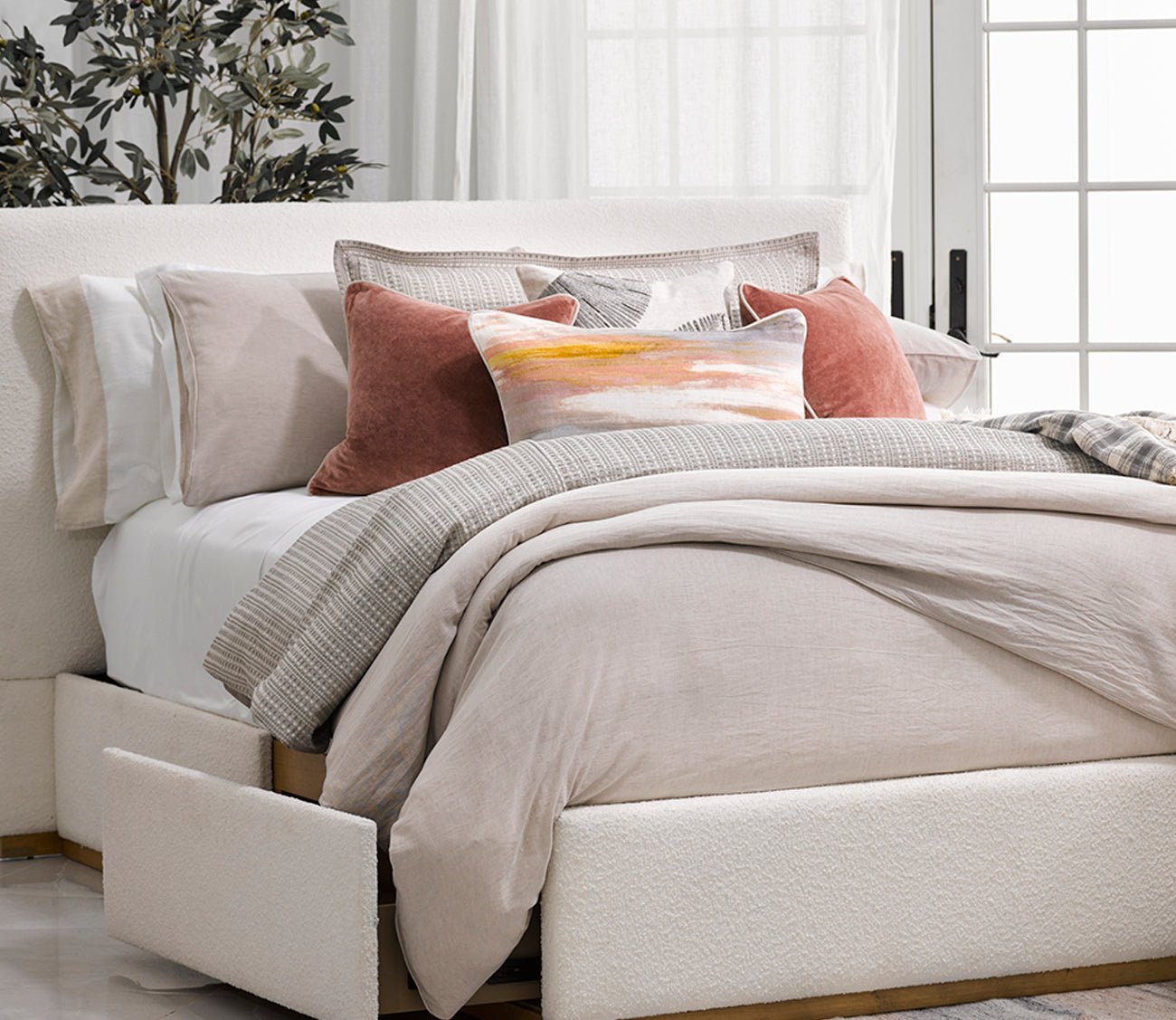 CM Home Kyoto European Flax Linen Sheet Set by CM Home