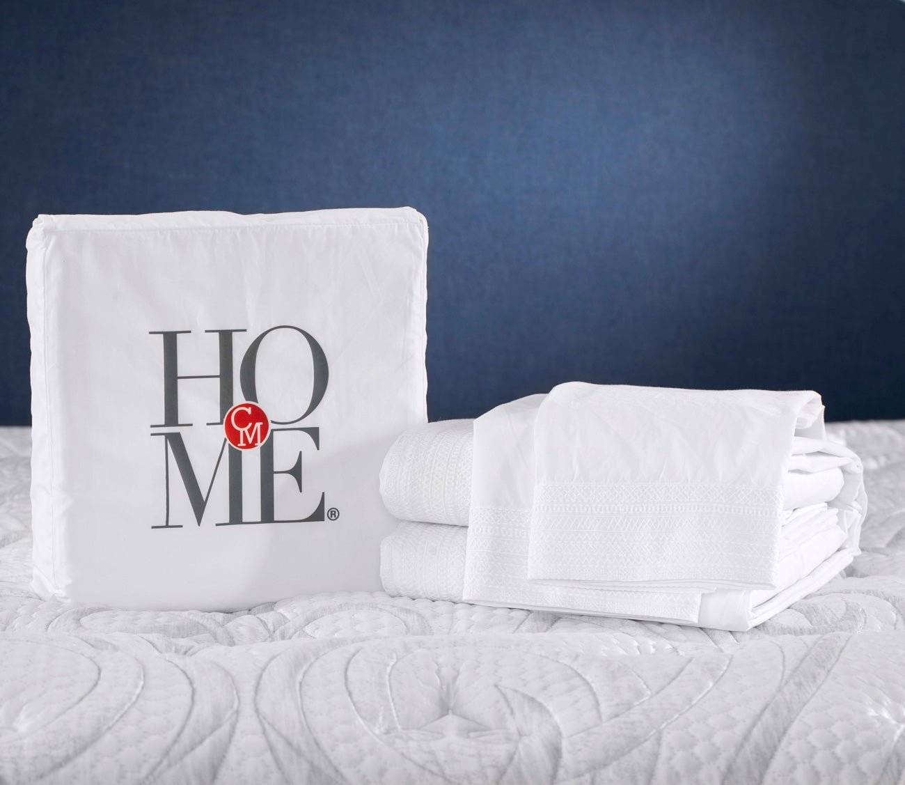 CM Home Olivia Embroidered Cotton Percale Sheet Set by CM Home