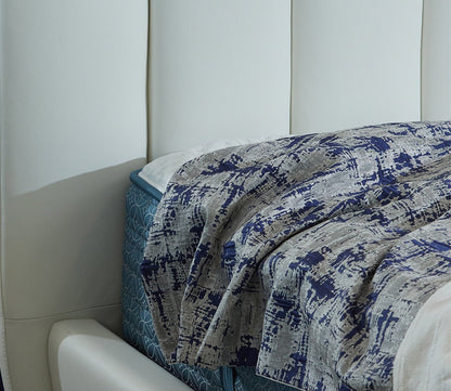 CM Italia Narciso Leather Upholstered Bed by CM Italia