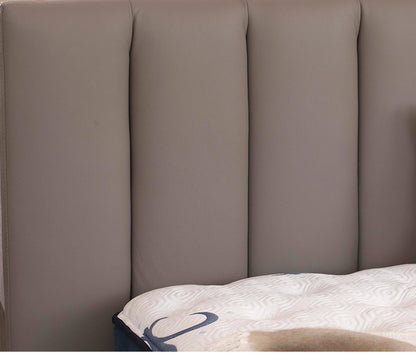 CM Italia Narciso Leather Upholstered Bed by CM Italia