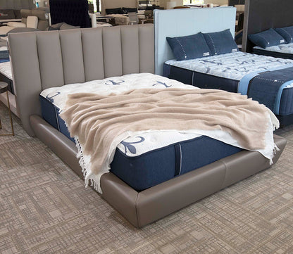 CM Italia Narciso Leather Upholstered Bed by CM Italia