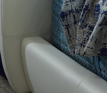 CM Italia Narciso Leather Upholstered Bed by CM Italia