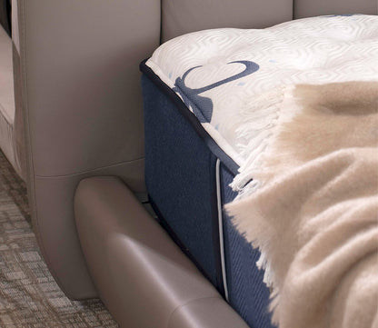 CM Italia Narciso Leather Upholstered Bed by CM Italia