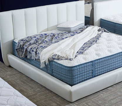 CM Italia Narciso Leather Upholstered Bed by CM Italia