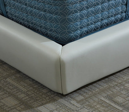 CM Italia Narciso Leather Upholstered Bed by CM Italia