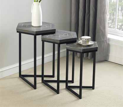 Coast to Coast Grey Nesting Tables Set of 3 - FLOOR SAMPLE by Coast to Coast