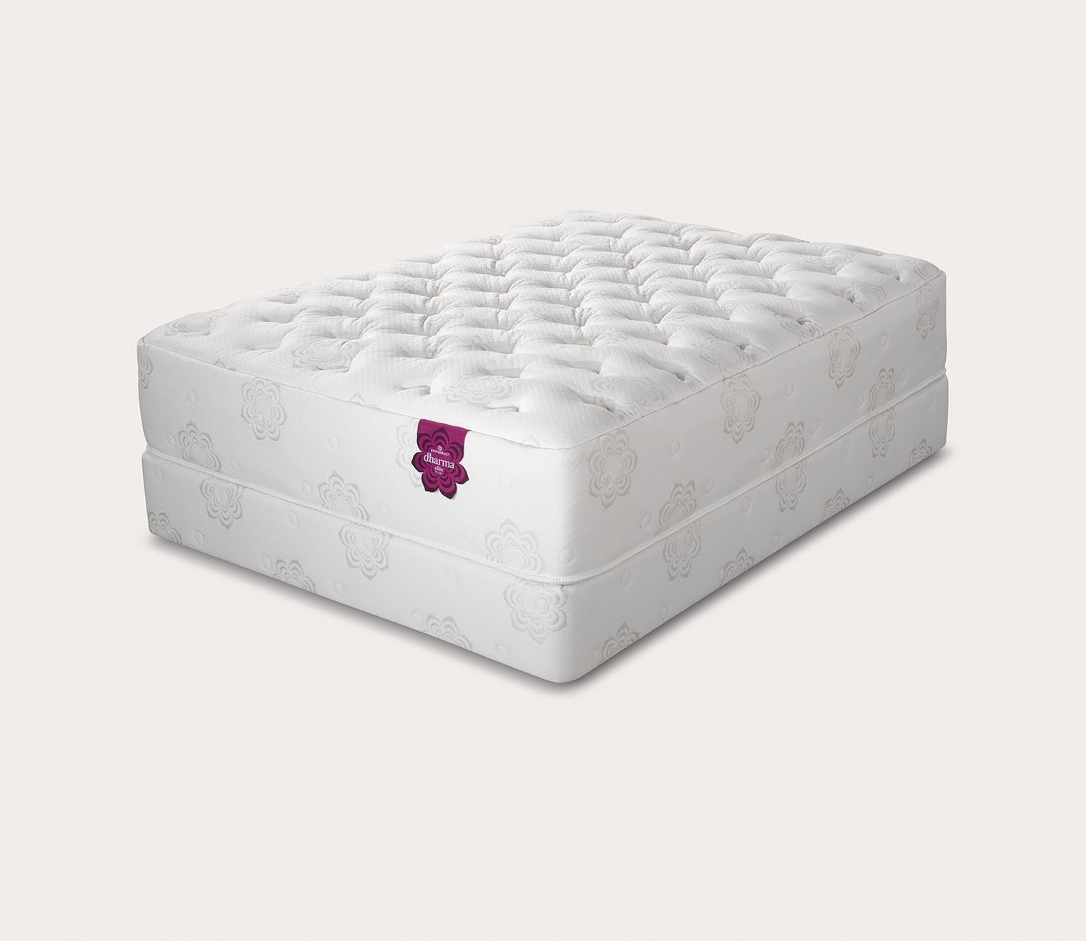 Silo image of Dharma Elite Plush Mattress by PranaSleep - angle view.