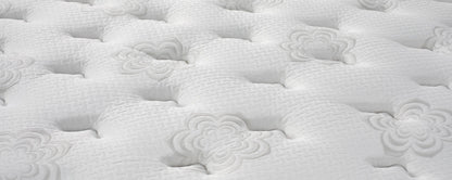 Close-up of Dharma Elite Super Cush Mattress.