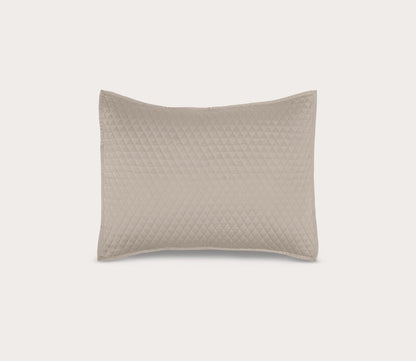 Villa by Classic Home Diamond Pebble Sateen Quilted Pillow Sham