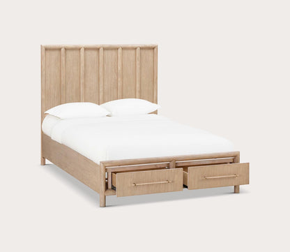 Dorsey Wood Storage Bed silo angled view