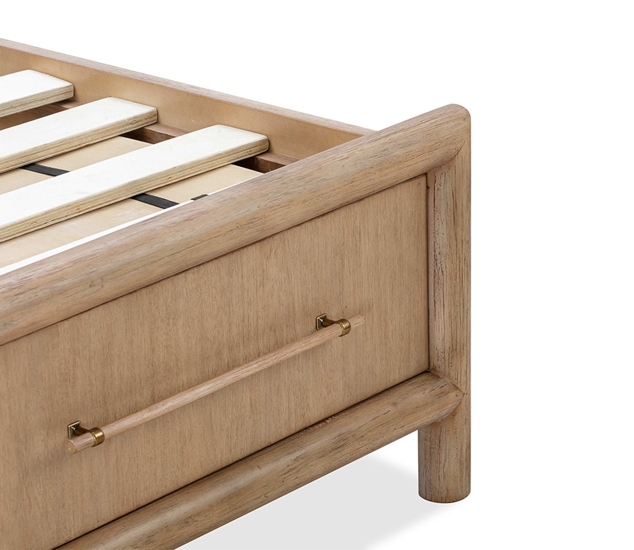 Drawer close-up of Dorsey Wood Storage Bed