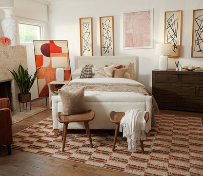 Dover Upholstered Bed by CM Home - lifestyle