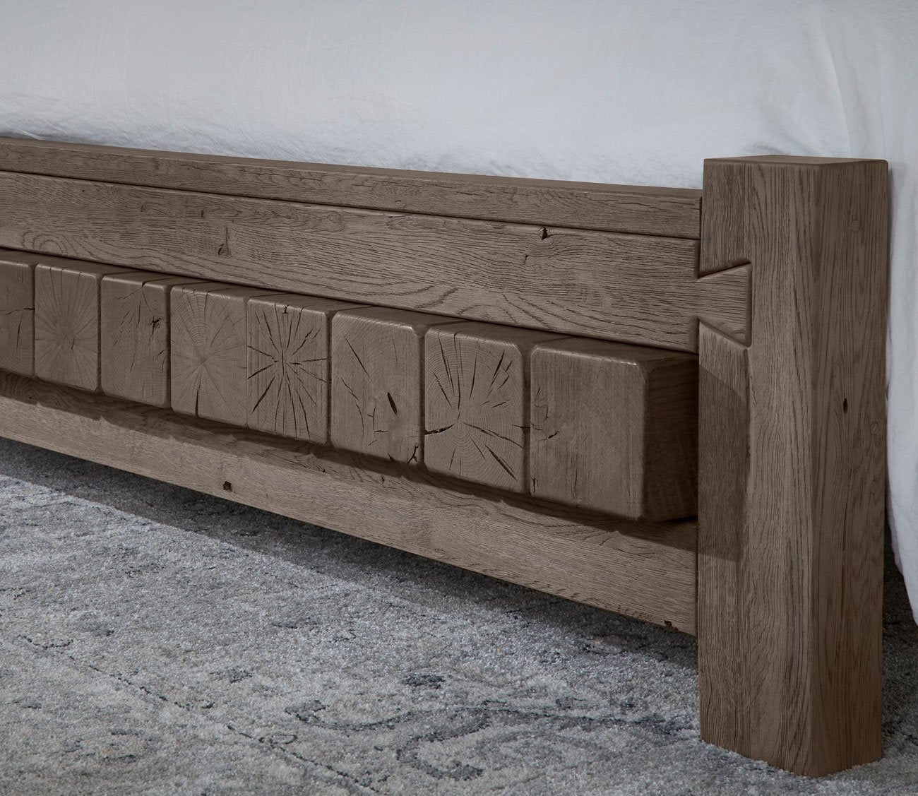 Dovetail Mystic Grey Wood Poster Bed by Vaughan Bassett