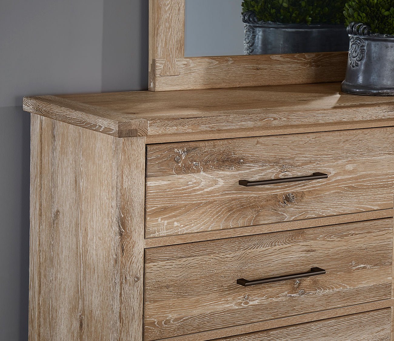 Dovetail dresser in sun-bleached white - lifestyle