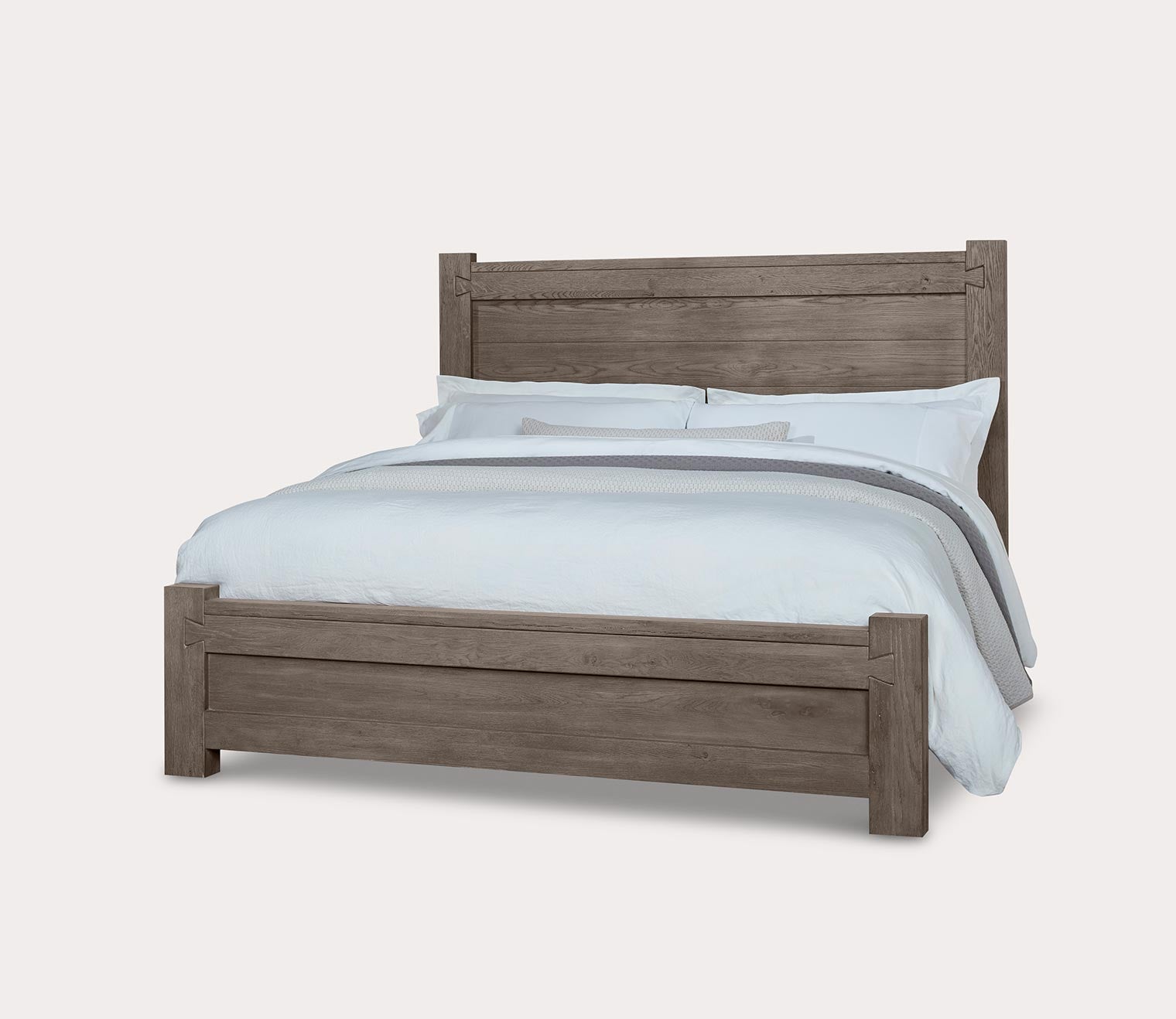 Dovetail Poster Bed in mystic grey - silo