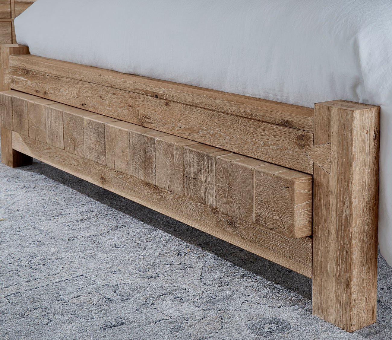 Dovetail Sun Bleached White Wood Poster Bed by Vaughan Bassett