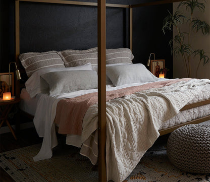 Dr. Weil Relaxed Hemp Sheet Set by Dr. Weil by PureCare in bedroom