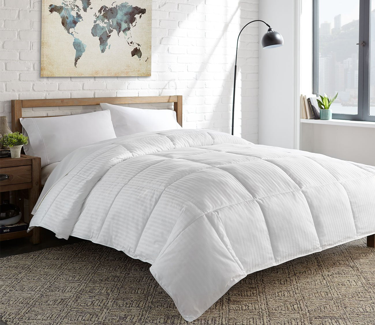Cotton Damask Luxury Down Alternative Comforter