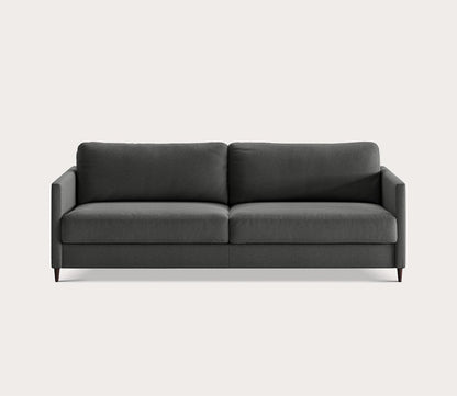 Elfin Sleeper Sofa in dark gray on a white background